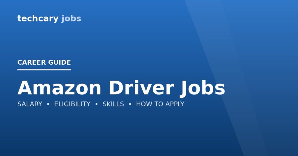 Amazon Driver Jobs in India 2026 Amazon Driver Jobs in India 2026