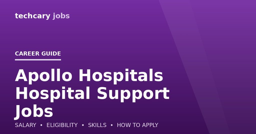 Apollo Hospitals Hospital Support Jobs in India 2026 Apollo Hospitals Hospital Support Jobs in India 2026