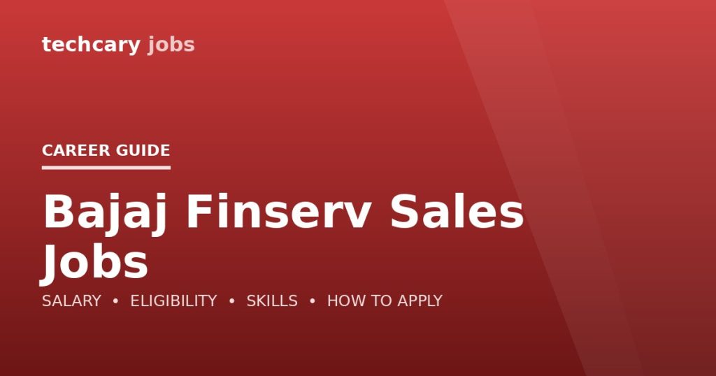 Bajaj Finserv Sales Jobs in India 2026 Bajaj Finserv Sales Jobs in India 2026