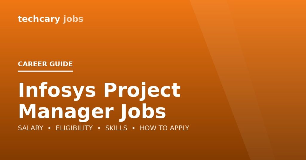 Infosys Project Manager Jobs in India 2026 Infosys Project Manager Jobs in India 2026