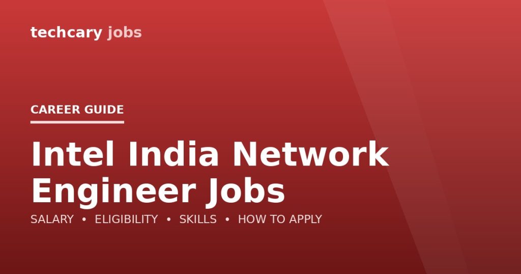 Intel India Network Engineer Jobs in India 2026