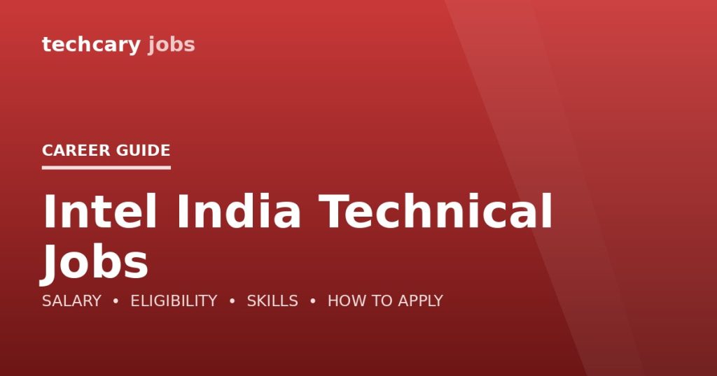 Intel India Technical Jobs in India 2026 Intel India Technical Jobs in India 2026