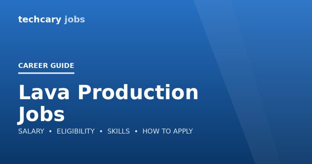 Lava Production Jobs in India 2026