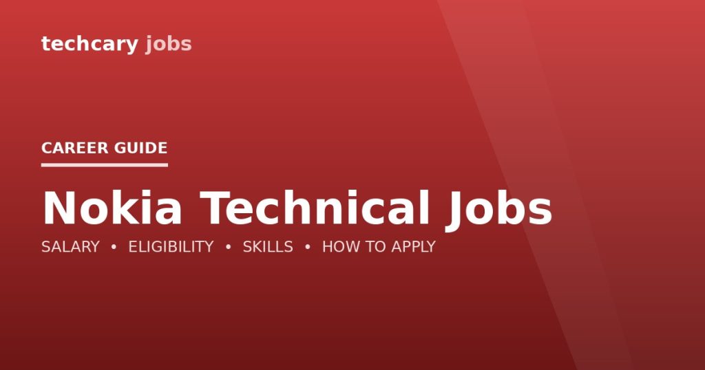 Nokia Technical Jobs in India 2026 Nokia Technical Jobs in India 2026