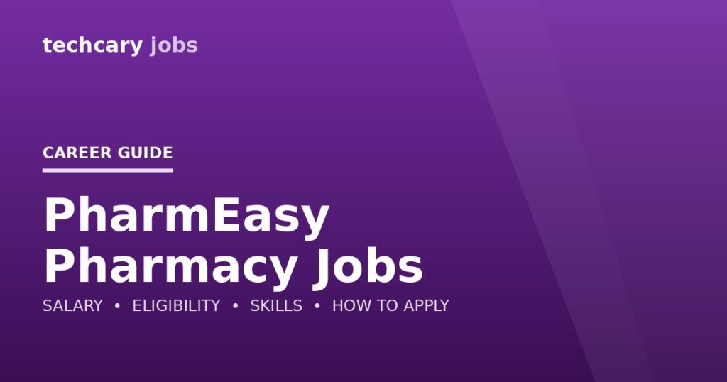 PharmEasy Pharmacy Jobs in India 2026