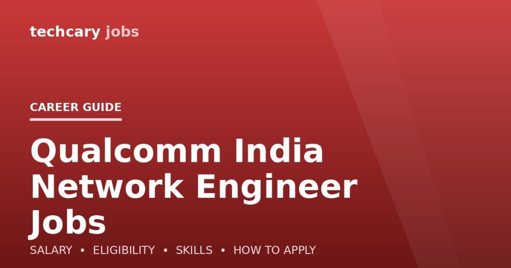 Qualcomm India Network Engineer Jobs in India 2026