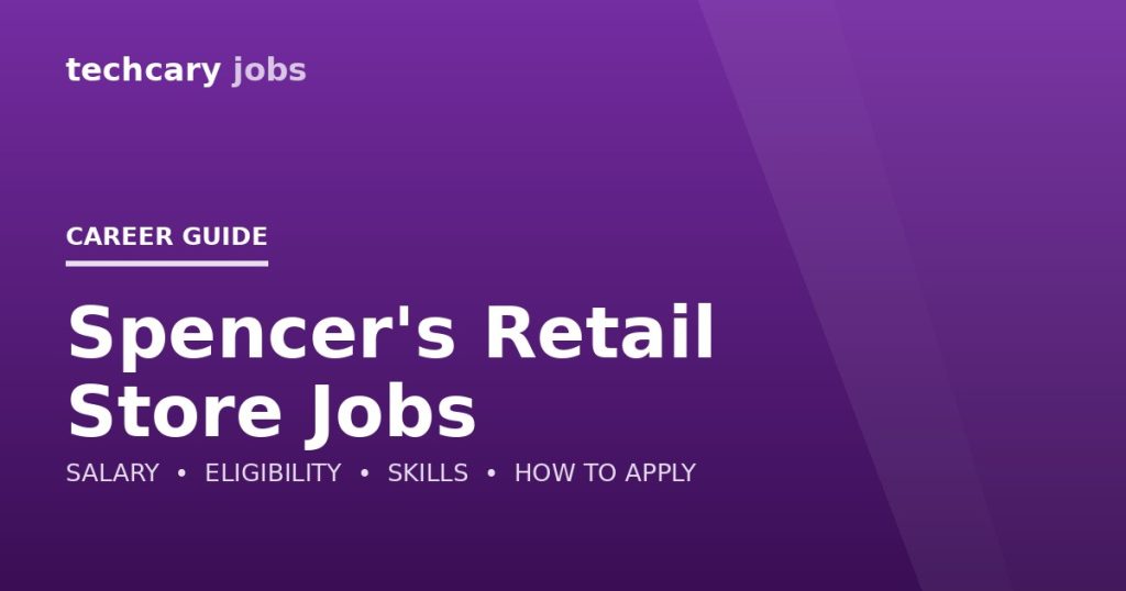 Spencer’s Retail Store Jobs in India 2026 Spencer's Retail Store Jobs in India 2026